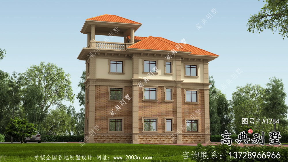 溫馨舒適歐式風(fēng)格新農(nóng)村住宅效果圖
