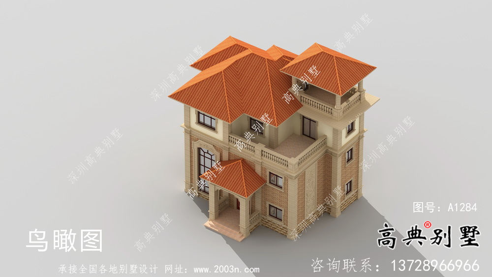 溫馨舒適歐式風(fēng)格新農(nóng)村住宅效果圖