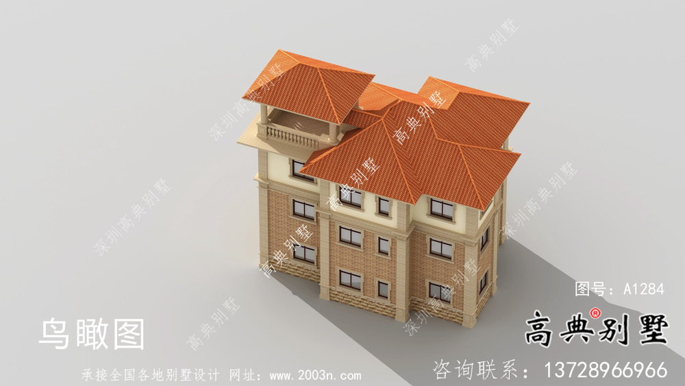 溫馨舒適歐式風(fēng)格新農(nóng)村住宅效果圖