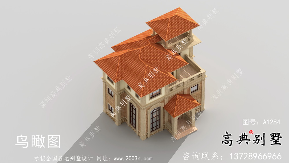 溫馨舒適歐式風(fēng)格新農(nóng)村住宅效果圖