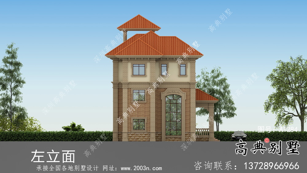 溫馨舒適歐式風(fēng)格新農(nóng)村住宅效果圖
