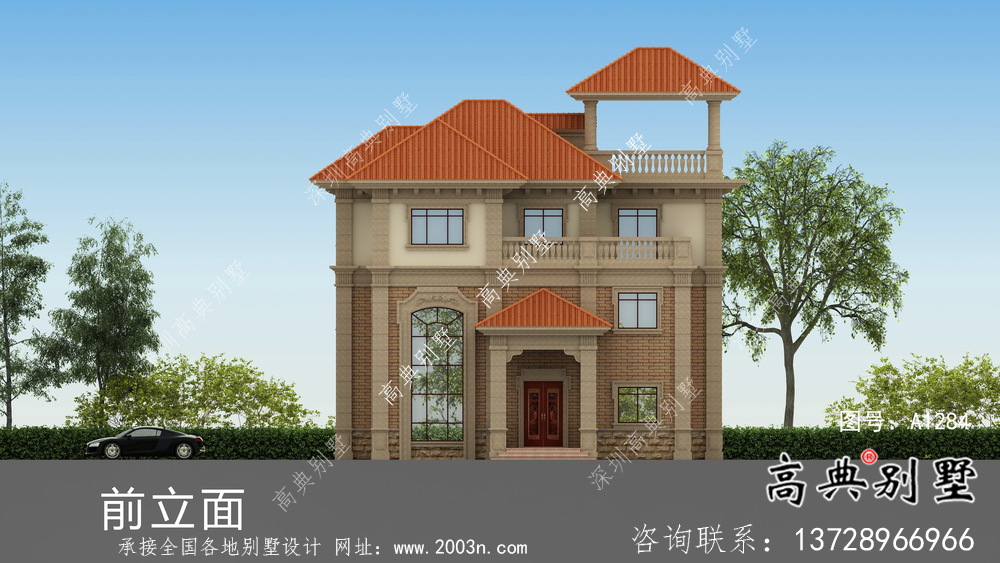 溫馨舒適歐式風(fēng)格新農(nóng)村住宅效果圖