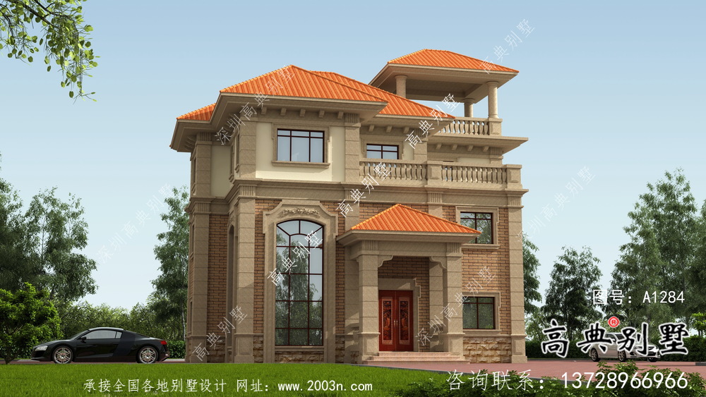 溫馨舒適歐式風(fēng)格新農(nóng)村住宅效果圖