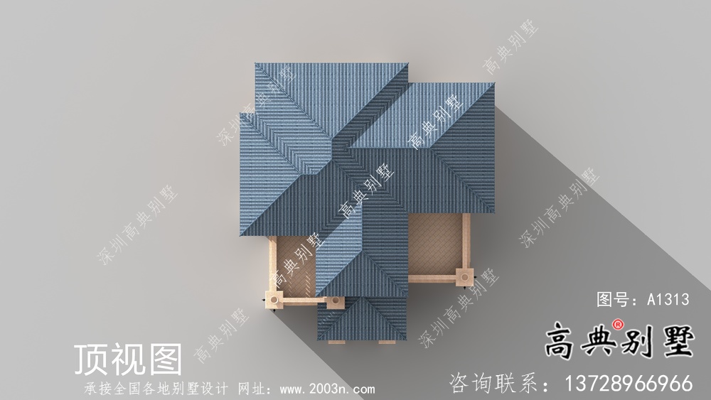 三層坡屋頂意大利風(fēng)格新農(nóng)村住宅設(shè)計圖（含效果圖）