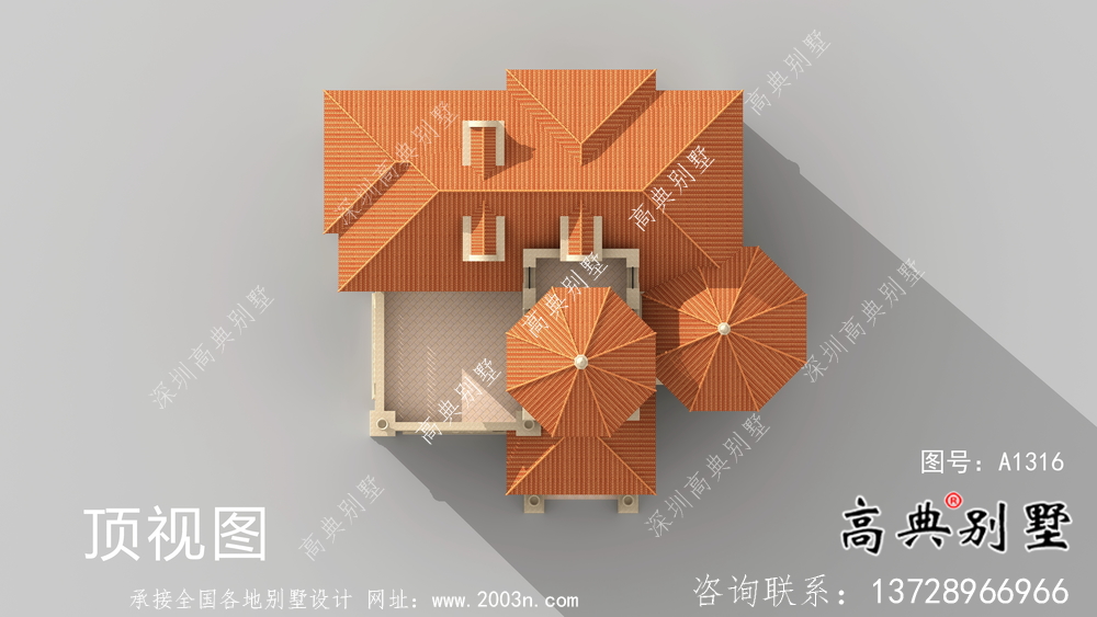 精致三層歐式風格農村別墅圖紙