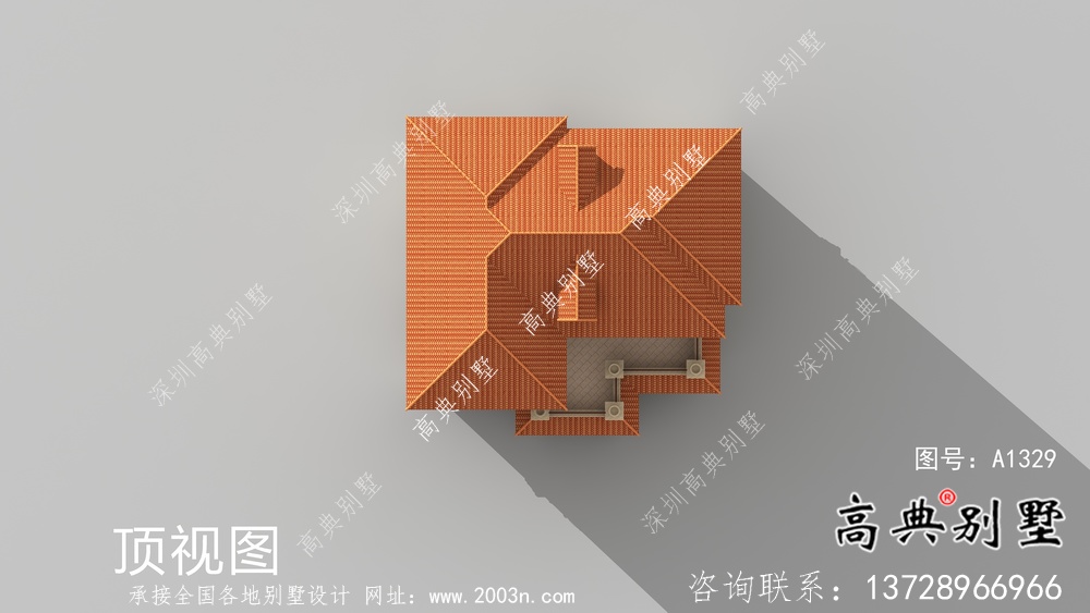 三層舒適明亮高低錯(cuò)落型歐式風(fēng)格別墅設(shè)計(jì)方案
