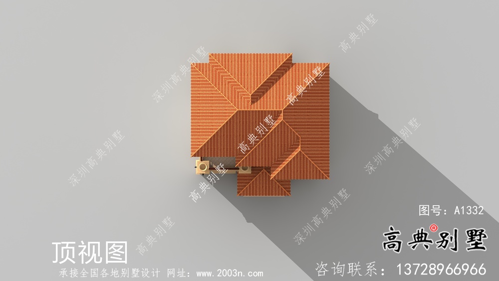 歐式經(jīng)典復(fù)式三層小洋樓戶型圖及效果圖