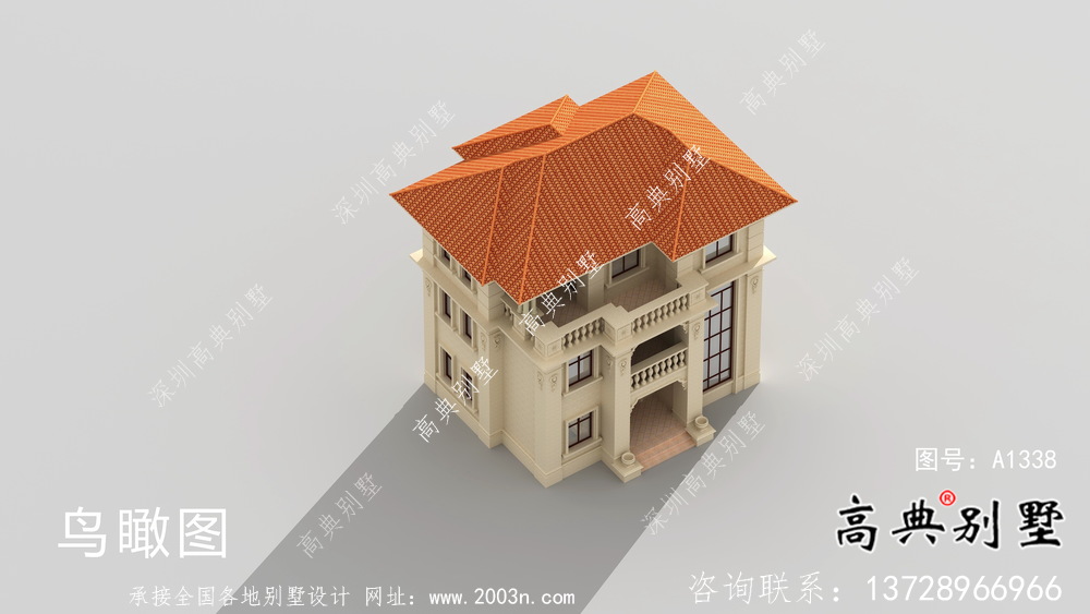 簡潔大方三層復(fù)式別墅戶型設(shè)計圖紙