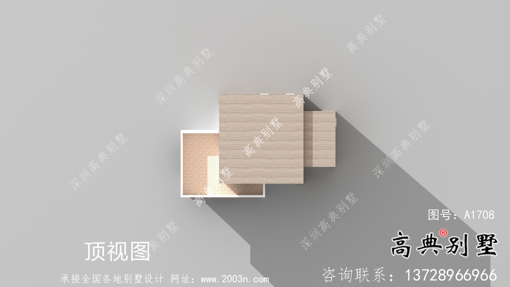 現(xiàn)代二層自建平屋頂別墅設(shè)計圖紙