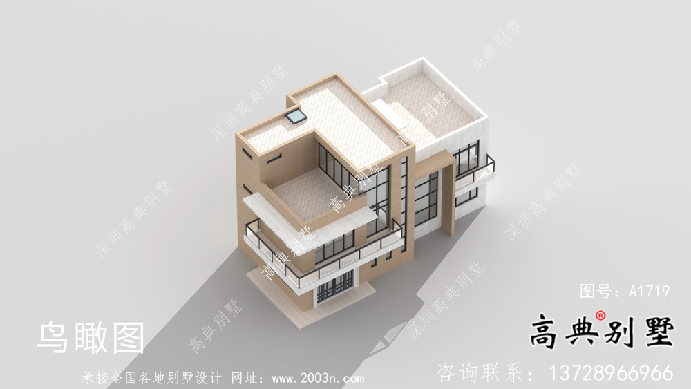 現(xiàn)代簡約式風格二層別墅設(shè)計圖紙