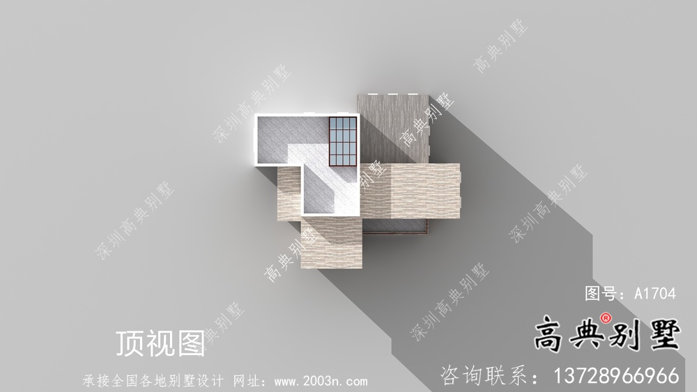 獨棟兩層別墅，現(xiàn)代風格平屋頂別墅施工圖