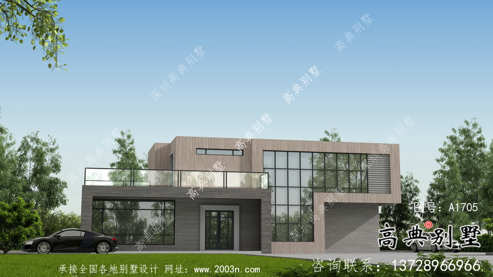 二層簡單時(shí)尚現(xiàn)代風(fēng)格別墅設(shè)計(jì)方案圖
