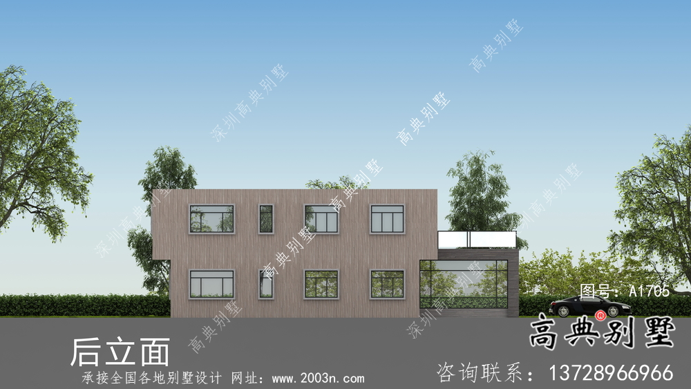 二層簡單時(shí)尚現(xiàn)代風(fēng)格別墅設(shè)計(jì)方案圖