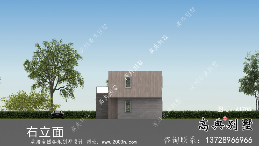 二層簡單時(shí)尚現(xiàn)代風(fēng)格別墅設(shè)計(jì)方案圖