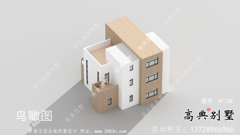 三層現(xiàn)代風(fēng)格平屋頂獨(dú)棟別墅設(shè)計(jì)方案