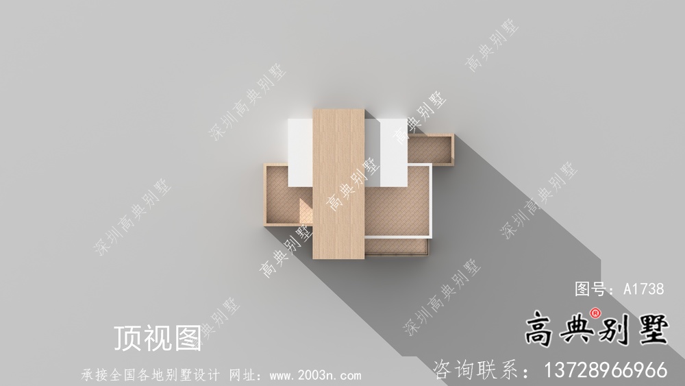 三層現(xiàn)代風(fēng)格平屋頂獨(dú)棟別墅設(shè)計(jì)方案