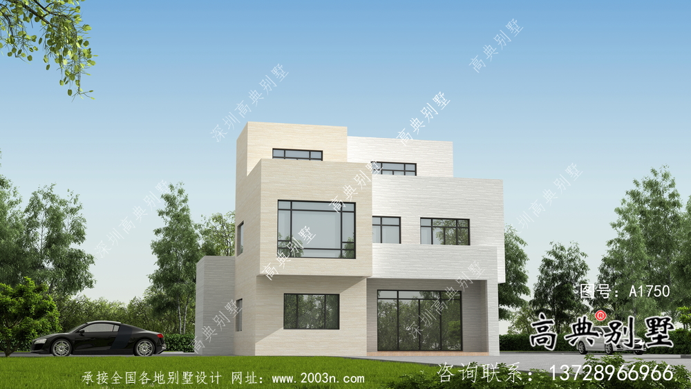 清新簡(jiǎn)約的現(xiàn)代風(fēng)格別墅設(shè)計(jì)詳圖