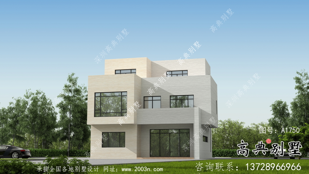 清新簡(jiǎn)約的現(xiàn)代風(fēng)格別墅設(shè)計(jì)詳圖