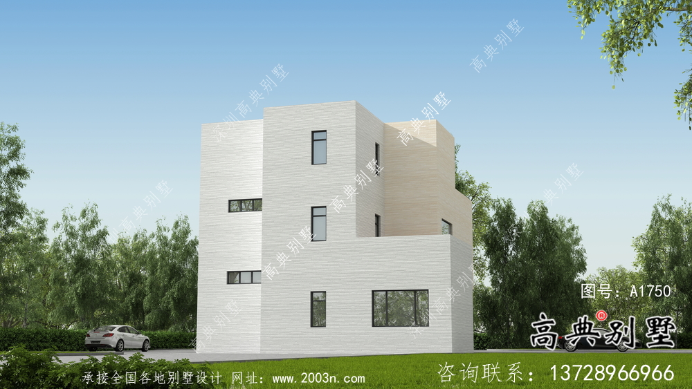 清新簡(jiǎn)約的現(xiàn)代風(fēng)格別墅設(shè)計(jì)詳圖