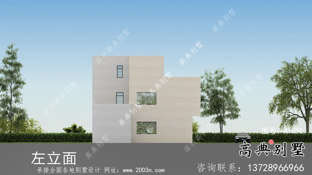 清新簡(jiǎn)約的現(xiàn)代風(fēng)格別墅設(shè)計(jì)詳圖