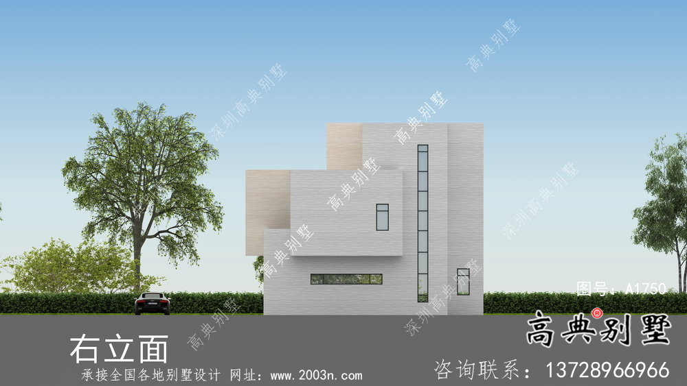 清新簡(jiǎn)約的現(xiàn)代風(fēng)格別墅設(shè)計(jì)詳圖