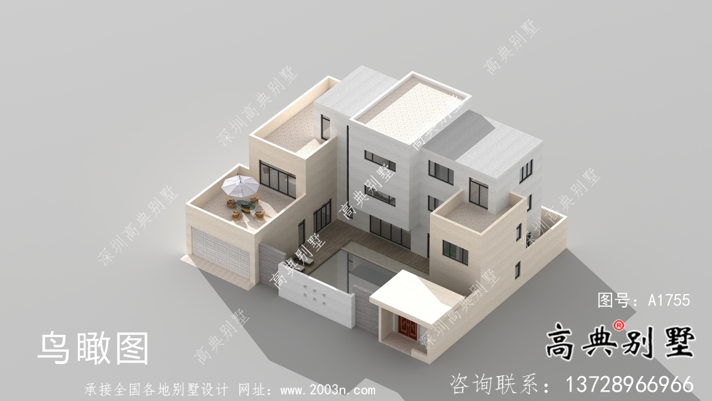 經(jīng)濟(jì)實(shí)用型現(xiàn)代風(fēng)格院子別墅建筑結(jié)構(gòu)圖