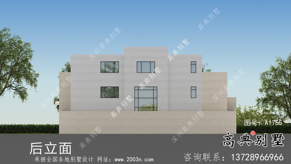 經(jīng)濟(jì)實(shí)用型現(xiàn)代風(fēng)格院子別墅建筑結(jié)構(gòu)圖
