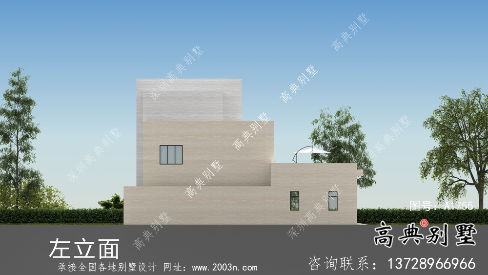 經(jīng)濟(jì)實(shí)用型現(xiàn)代風(fēng)格院子別墅建筑結(jié)構(gòu)圖