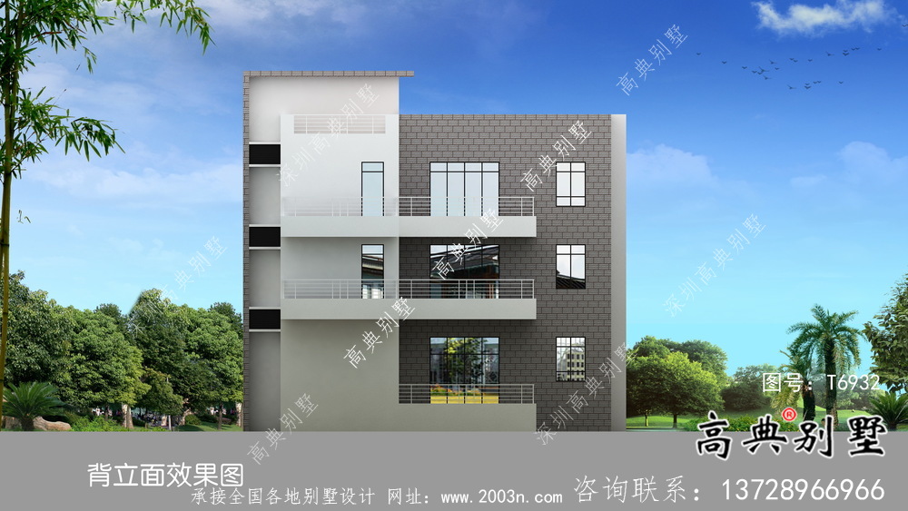 實(shí)用美觀二層新型現(xiàn)代風(fēng)格農(nóng)村別墅帶車庫