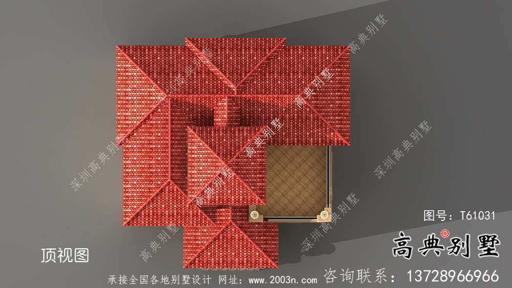 歐式風(fēng)格復(fù)式坡屋頂三層別墅設(shè)計圖紙