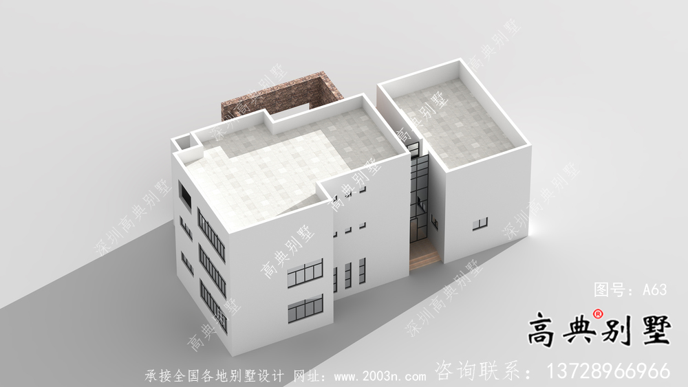 最新農(nóng)村現(xiàn)代風三層別墅設計圖紙