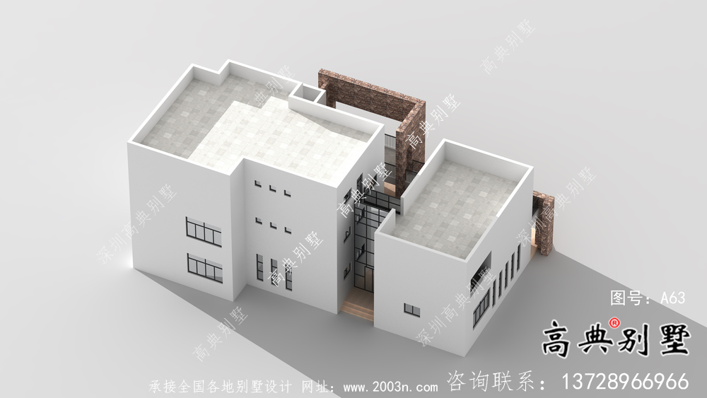 最新農(nóng)村現(xiàn)代風三層別墅設計圖紙