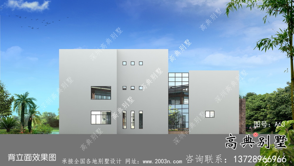 最新農(nóng)村現(xiàn)代風三層別墅設計圖紙