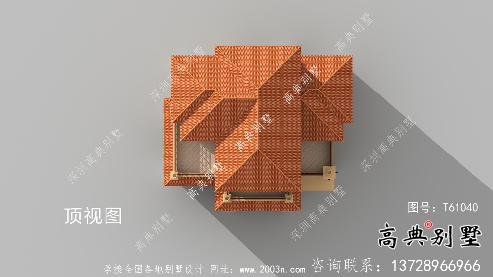 三層實(shí)用帶車庫及露臺別墅設(shè)計(jì)圖（建筑+效果圖）