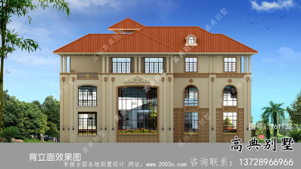 實(shí)用意大利風(fēng)格三層帶車庫(kù)農(nóng)村別墅設(shè)計(jì)圖