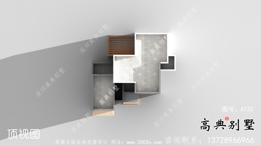 現(xiàn)代三層平屋頂別墅設(shè)計圖紙