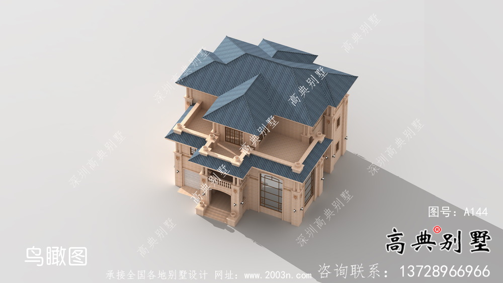 鄉(xiāng)村意大利風(fēng)格三層歐式別墅設(shè)計圖大全