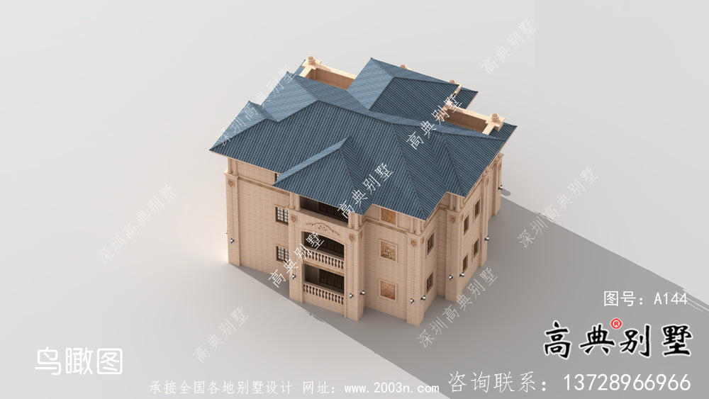 鄉(xiāng)村意大利風(fēng)格三層歐式別墅設(shè)計圖大全