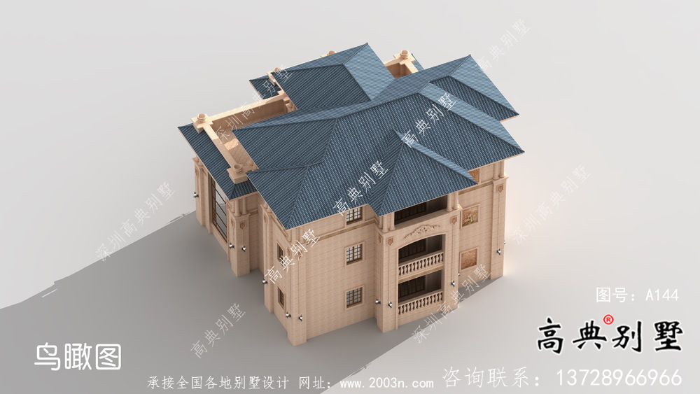 鄉(xiāng)村意大利風(fēng)格三層歐式別墅設(shè)計圖大全