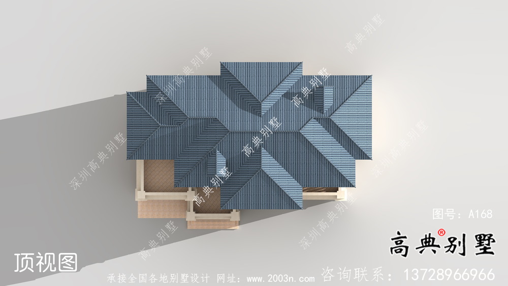 三層帶車庫(kù)復(fù)式小洋樓建筑圖紙（含效果圖）