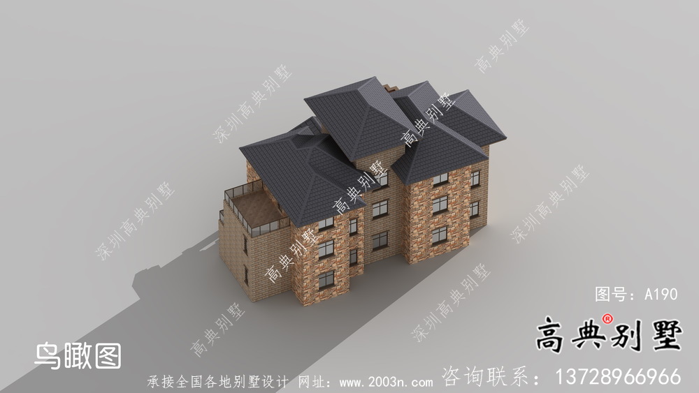 三層歐式風(fēng)格新農(nóng)村別墅設(shè)計(jì)圖