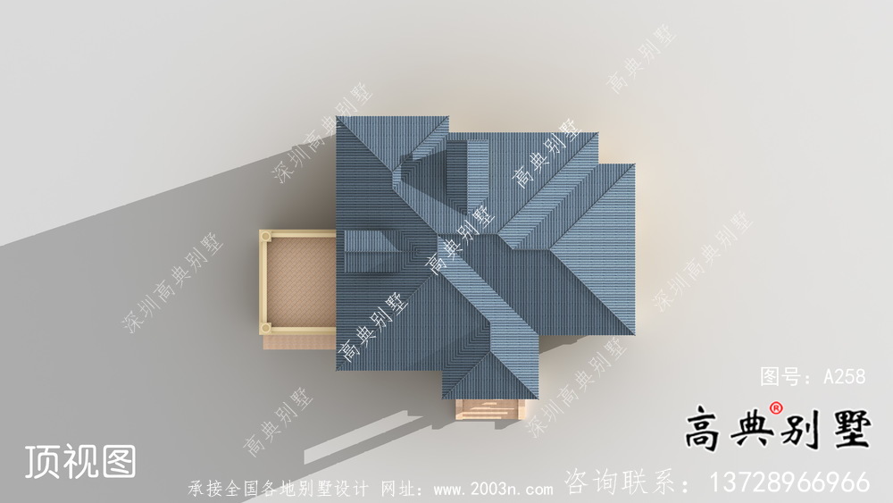 法式風(fēng)格二層復(fù)式別墅設(shè)計(jì)圖紙