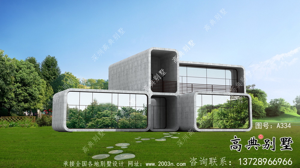 漂亮美觀二層新農(nóng)村建筑圖（含結(jié)構(gòu)圖）