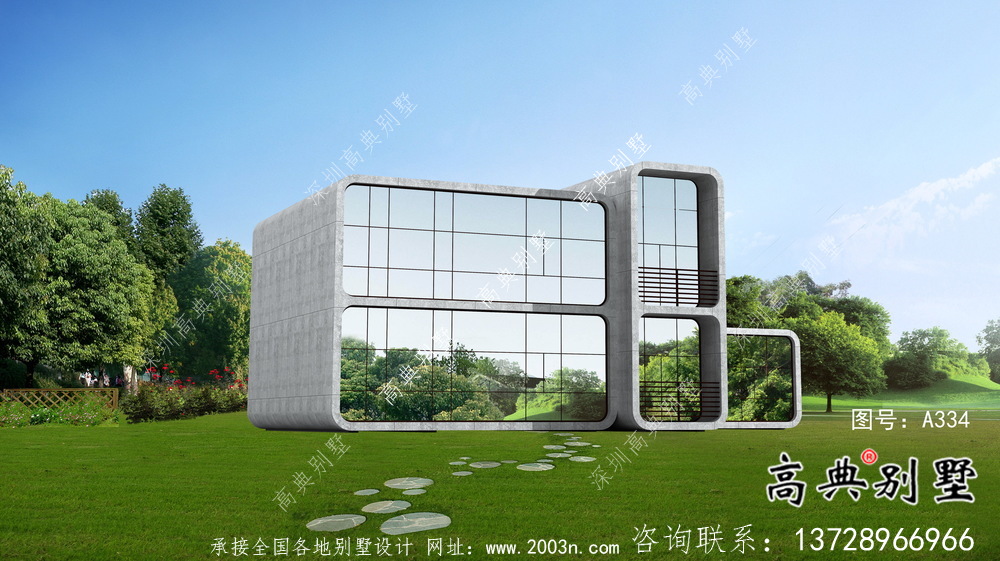 漂亮美觀二層新農(nóng)村建筑圖（含結(jié)構(gòu)圖）