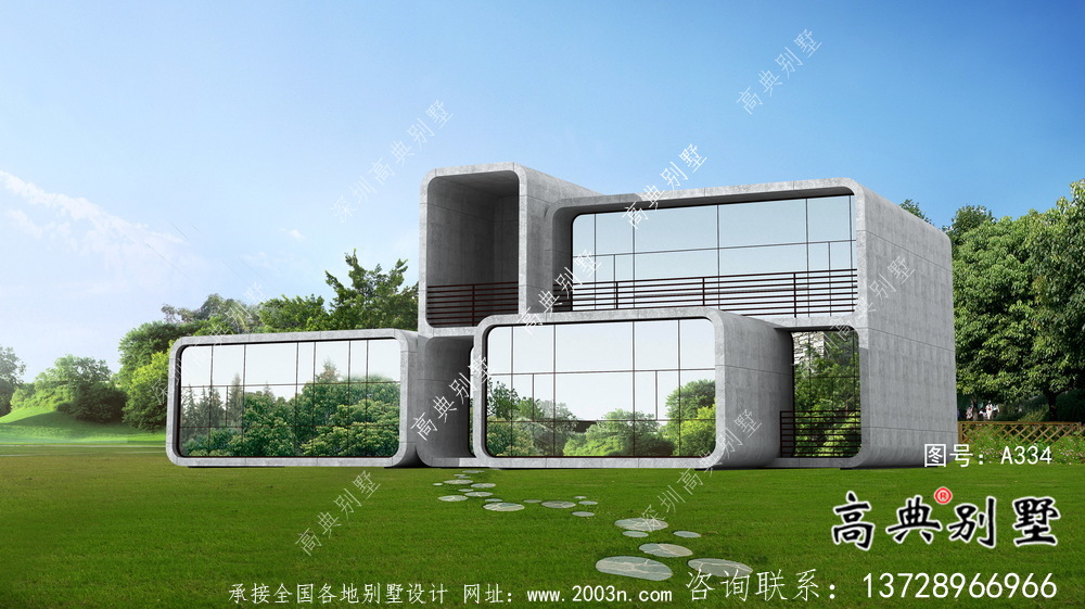 漂亮美觀二層新農(nóng)村建筑圖（含結(jié)構(gòu)圖）