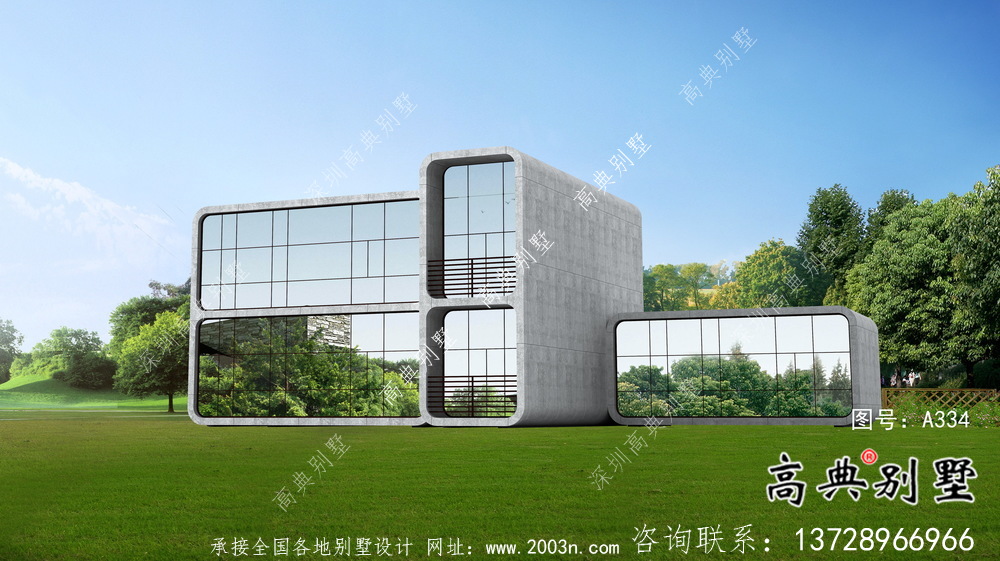 漂亮美觀二層新農(nóng)村建筑圖（含結(jié)構(gòu)圖）