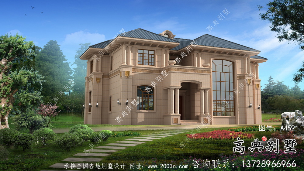 經(jīng)濟(jì)實(shí)用獨(dú)棟二層別墅全套建筑戶型圖