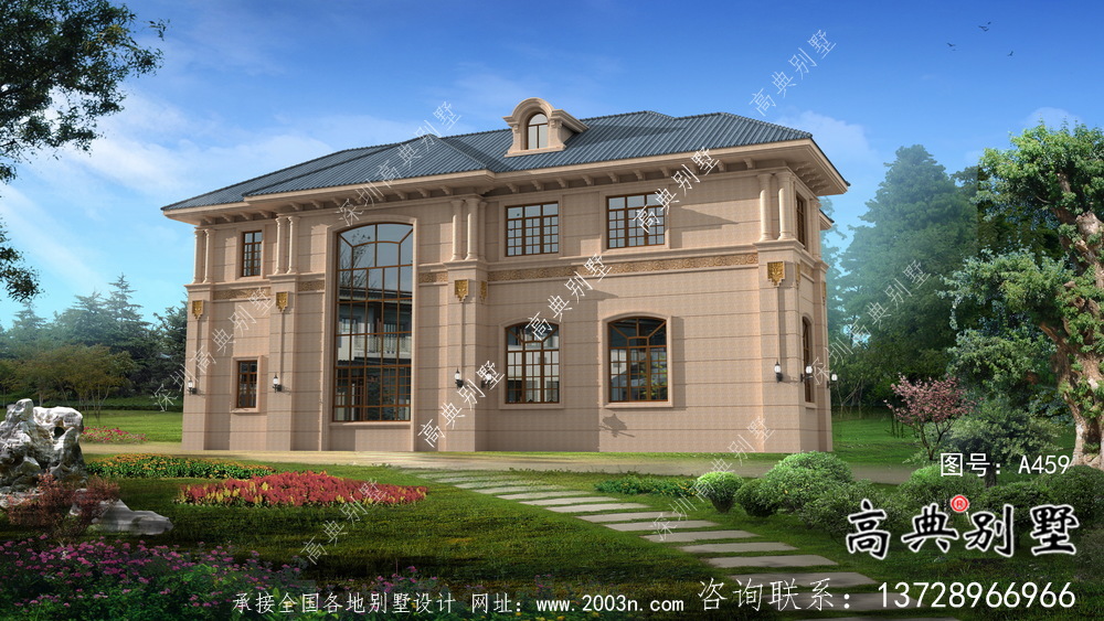 經(jīng)濟(jì)實(shí)用獨(dú)棟二層別墅全套建筑戶型圖