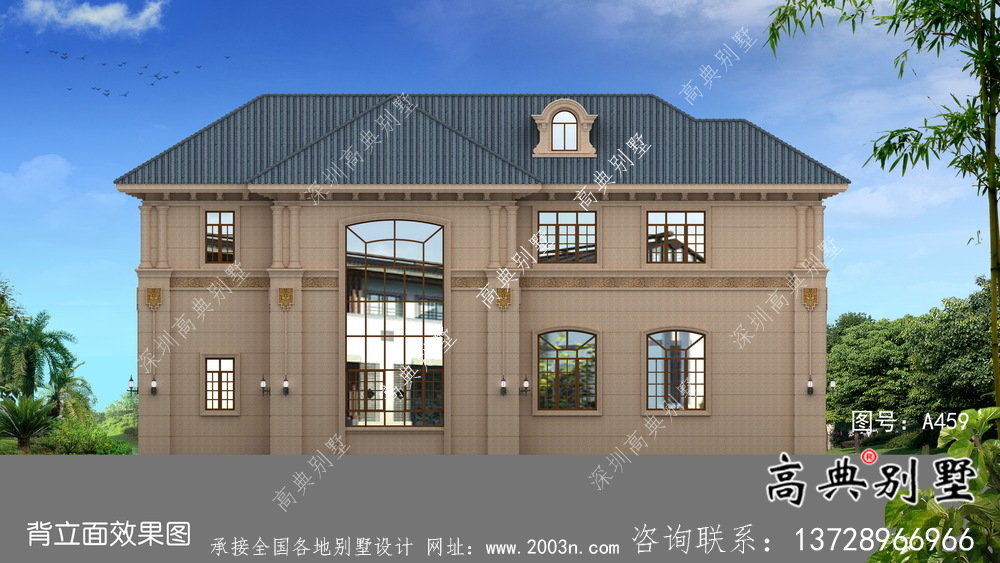 經(jīng)濟(jì)實(shí)用獨(dú)棟二層別墅全套建筑戶型圖