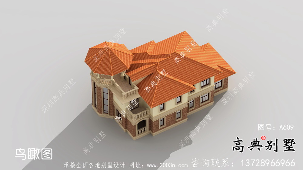 農(nóng)村自建復(fù)式二層歐式別墅設(shè)計圖紙及施工圖